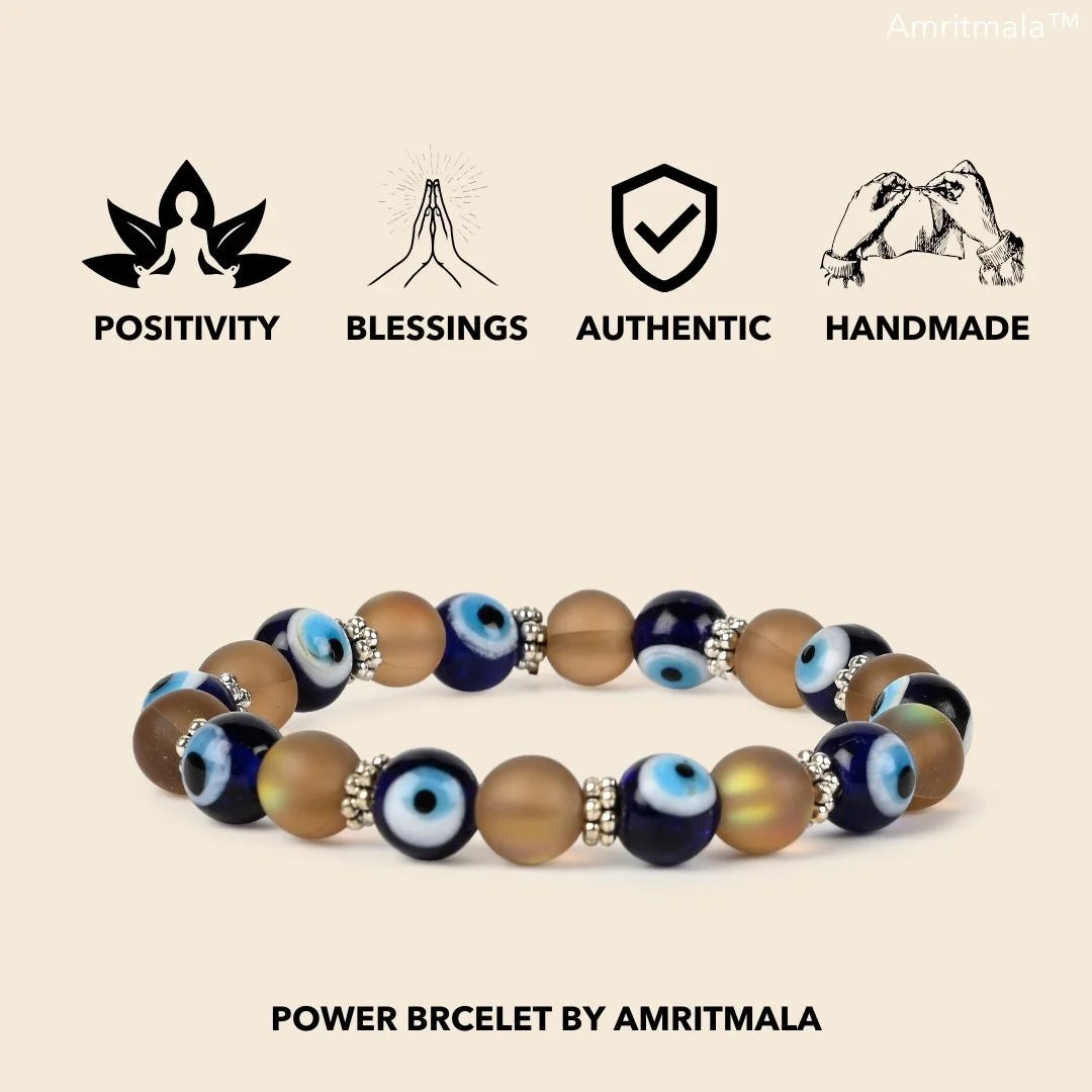 DRISTHI POWER BRACELET BY AMRITMALA (BROWN)