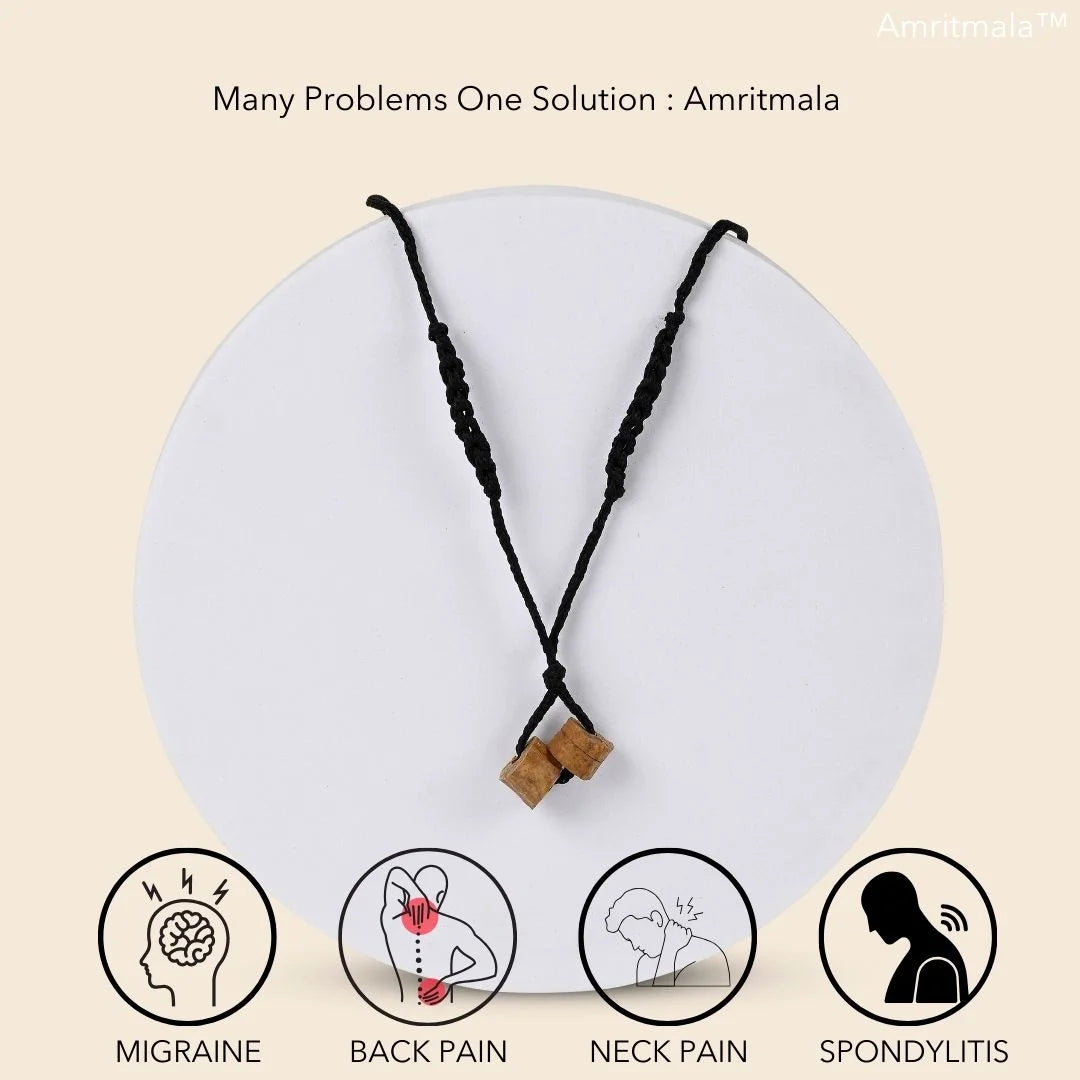 AMRITMALA PURE HERB (BLACK) (FOR CERVICAL PAIN, MIGRAINE, NECK PAIN, SHOULDER PAIN, BACK PAIN, SPONDYLITIS ETC.)(Buy One get one FREE TODAY)